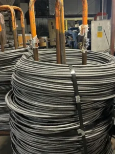 Deformed wire in Fayette's warehouse